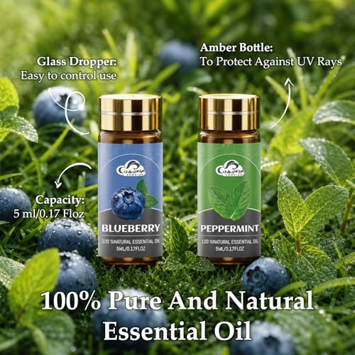 Essential Oil Set, 128 Pcs Fragrance Aromatherapy Oils for Skin, Diffusers, Home Care, Humidifier Laundry, Candle Making - Tea Tree, Sandalwood, Lavender, Vanilla, Eucalyptus and More(5mL) - color: 128 Pack Essential Oil Set Dark Blue