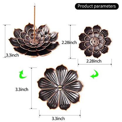 4Pack Incense Holder Cone Incense Burner Holder with Ash Catcher for Home Office Fragrance Accessories