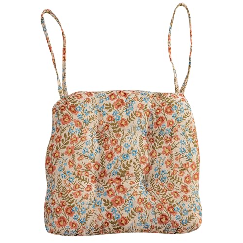 vctops Farmhouse Floral Print Chair Cushions with Ties U-Shaped Soft Comfortable Chair Pads Non Slip Seat Cushions for Indoor Dining Room and Kitchen Chairs (Flower G,16"x16") - color: Flower G, size: 16x16 Inch