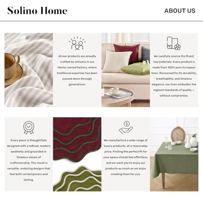 Solino Home 100% Linen Napkins Blue, Classic Hemstitch 20 x 20 in, Set of 4 | Cloth Napkins for everyday meals and hosting | soft plain weave, artisan crafted | Sky Blue | Pure Linen | OEKO-TEX Certified - color: 09: Sky Blue, size: 20" x 20" (Set of 4)