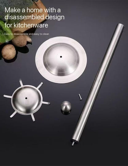 Premium 7-Piece Gold Kitchen Utensil Set with Stand, Stainless Steel Cooking Tools- Dishwasher Safe Ladle, Spoon, Spatula, Pasta Fork, Luxury Brass Kitchen Accessories for Home Chefs (silvery) - color: Silver