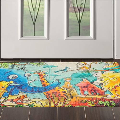 Soft Indoor Area Rug 2'x3' – 100% Polyester Non-Slip Small Accent Rug for Bedroom, Living Room, Entryway, Bathroom – Machine Washable Modern Carpet Floor Mat (1, #12) - color: #12