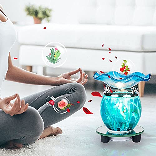 3 in 1 Electric Oil Warmer Wax Warmer Tar Melt Warmer Fragrance Oil Burner (blue2) - color: Lw-blue2