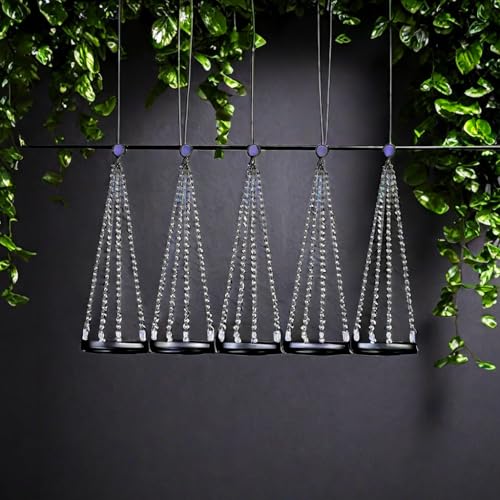 Hanging Planters Baskets Chains 23 Inches 4 Leads Hanging Chains with Tightly Hook for Flower Pot Bird Feeder Planter Indoor Outdoor Hanging Planter for Plants Holder 5pcs (5)