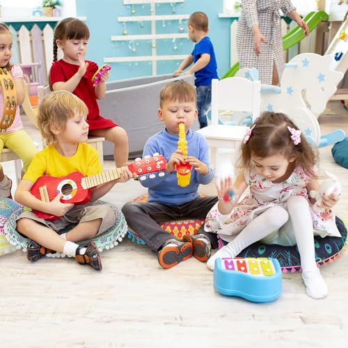 Ganeen 12 Pcs Floor Cushions for Classroom 16'' Boho Kids Seating Pillow Flexible Floor Cushions Meditation Pillows for Toddler Sitting Home School Classroom Kindergarten Daycare Nursery(Round)