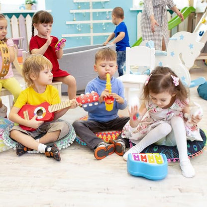 Ganeen 12 Pcs Floor Cushions for Classroom 16'' Boho Kids Seating Pillow Flexible Floor Cushions Meditation Pillows for Toddler Sitting Home School Classroom Kindergarten Daycare Nursery(Round)