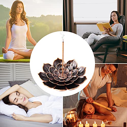 4Pack Incense Holder Cone Incense Burner Holder with Ash Catcher for Home Office Fragrance Accessories