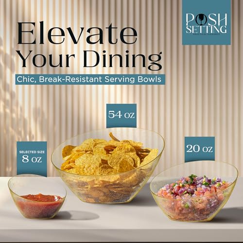 5 Pack Gold Angled Plastic Serving Bowl Disposable for Party Table 8oz | Angled Bowl Design Chip, Candy, Salad & Fruit Use Disposable Party Tableware Buffet & Wedding Serving Gold Plastic - color: Gold Glitter, size: Small 8 OZ