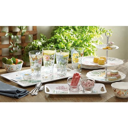 Lenox 866239 Butterfly Meadow Acrylic 4-Piece Highball Set, 20 oz, Acrylic NOT GLASS (Pack of 3) - size: 4 Count (Pack of 3), style: Highball Set of 4
