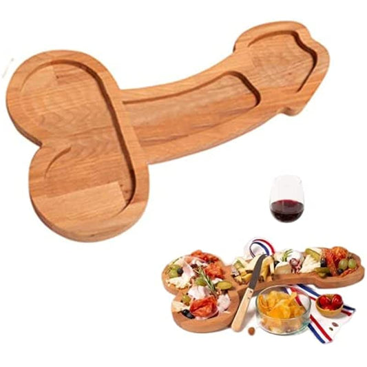 Aperitif Board,Novelty Solid Wood Cheese Board and Charcuterie Board,Funny Cutlery Kitchen Wine Meat Cheese Platter,Unique Housewarming Gifts for Women,Bachelorette Party Gifts (A, 9.5Inch) - color: A, size: 9.5Inch