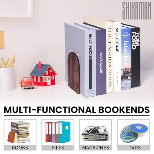Book Ends,Bookends Wood Book Ends Universal Economy Bookend (8, Medium)