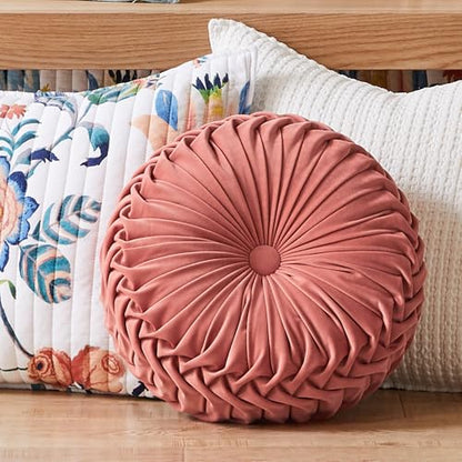 Levtex Home - Eleni - Decorative Pillow (16in. Round) - Round - Coral - Coral
