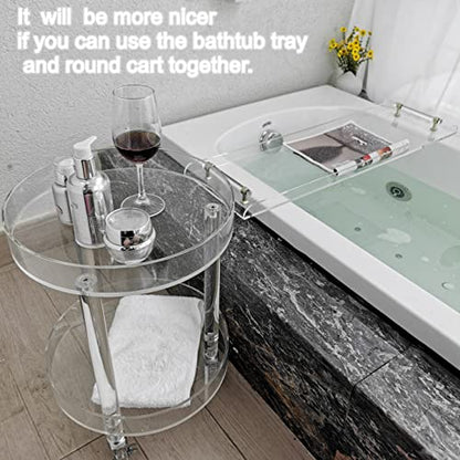 31" Silver Handles Luxury Bathtub Tray Caddy for Bath tub Table Tray with Silver Handles for Bathroom Bath Accessories Storage Organizer tub Tray - style: 31" Tray With Silver Handles