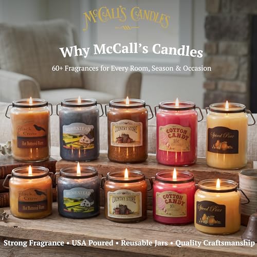 McCall’s Candles | Creme Brulee | Reed Diffuser Gift Set | USA-Poured Fragrance Oil | Vintage Reed Garden with Amber Glass Bottle | Rich Custard Topped with caramelized Sugar.