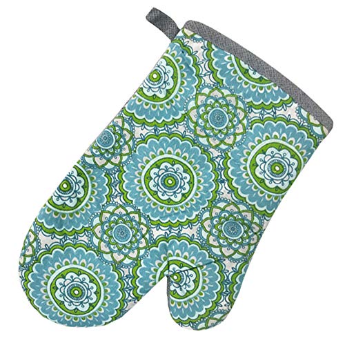 Kitchen Towel 5 Piece Linen Set 2 Towels 2 Pot Holders 1 Oven Mitt (Owl) - color: Owl