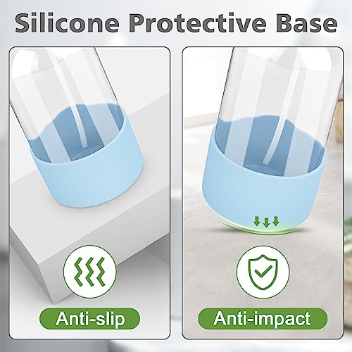 Rionisor Glass Spray Bottles with Silicone Sleeve Protection, Empty 16 oz Refillable Containers, Reusable Spray Bottles with Adjustable Nozzle for Hair, Cleaning Solutions, Essential Oils 1 Pack Blue - color: Blue, style: 1 Pack