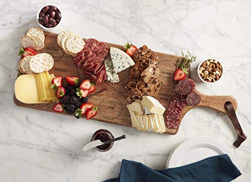 CHARCUTERIE SERVING BOARD 10" x 28" - color: Brown, size: 29.3"L x 10.3"W