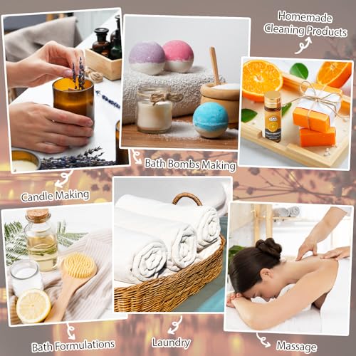 Essential Oil Set, 128 Pcs Fragrance Aromatherapy Oils for Skin, Diffusers, Home Care, Humidifier Laundry, Candle Making - Tea Tree, Sandalwood, Lavender, Vanilla, Eucalyptus and More(5mL) - color: 128 Pack Essential Oil Set Dark Blue