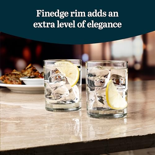Libbey 918CD Heavy Base Double Old Fashioned Glasses - Elegant Whiskey Glasses Set of 12 - Dishwasher Safe Cocktail Glass for Cocktails, Juice, and More - color: Old fashioned 12