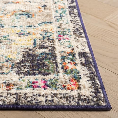 SAFAVIEH Madison Collection Area Rug - 2'2" x 4', Black & Gold, Boho Chic Distressed Medallion Design, Non-Shedding & Easy to Clean, Ideal for Living Room, Bedroom, Dining Space (MAD473Z) - color: Black/Gold, size: 2'2" x 4' (Rectangular)