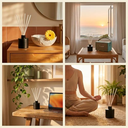 130Pcs Reed Diffuser Sticks-7.5Inch/3mm White Fiber Diffuser Sticks Essential Oil Aroma Diffuser Reeds Aroma Fragrance Refills (3mm X 19cm (130pcs)) - color: White Colors, size: 3mm x 19cm (130pcs)