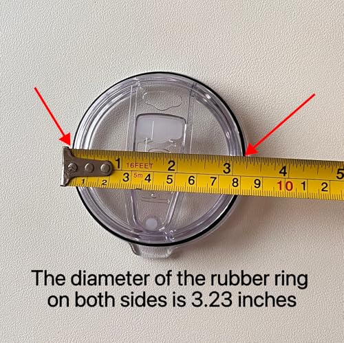 2 Replacement Lids for 20oz Stainless Steel Tumbler Lids-Replaces Only Covers With a Top Diameter of 3.4 inches（Bottom Diameter of 3.23 inches） - color: 20OZ Seal (2 Transparent)