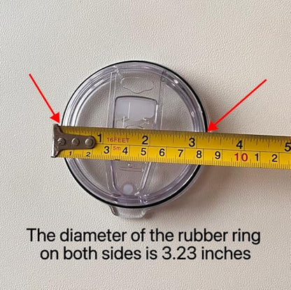 2 Replacement Lids for 20oz Stainless Steel Tumbler Lids-Replaces Only Covers With a Top Diameter of 3.4 inches（Bottom Diameter of 3.23 inches） - color: 20OZ Seal (2 Transparent)