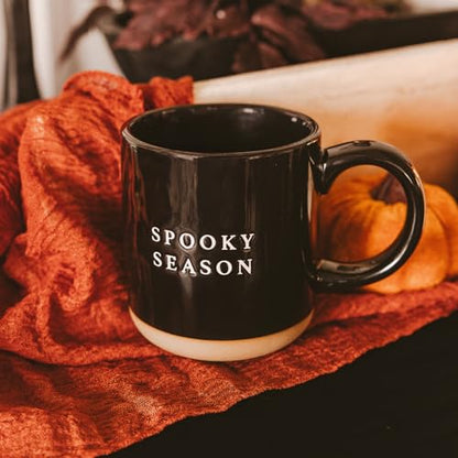 Sweet Water Decor Halloween Coffee Mug - Spooky Coffee Mug for Halloween - Durable Stoneware Mug for Tea & Cocoa - Perfect Fall Mugs for Morning Brew & Cozy Nights - Spooky Season Design Mug 14oz - style: Spooky Season