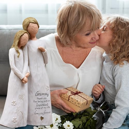 Grammy Gifts for Grandma, Gifts for Grammy, Grammie Gift Figurine | Birthday Gifts for Grammy,Grammy Gifts Ideas for Christmas Mothers Day,Hand-Painted Resin Statue - style: Grammy gifts