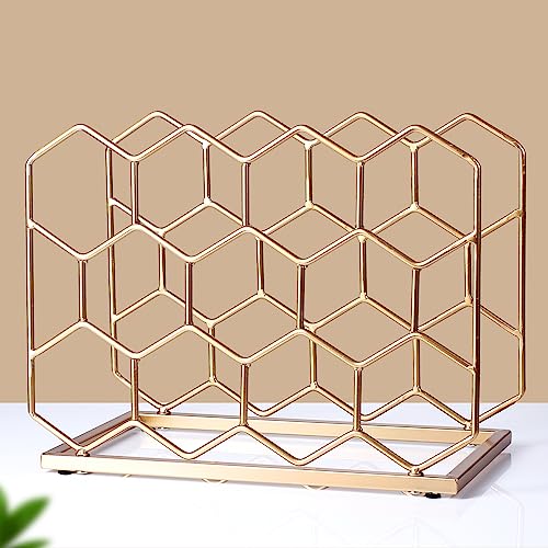 14 Bottle Countertop Wine Rack - Freestanding Modern Gold Metal Wine Rack - Tabletop Wine Holder Stand for Cabinet, Pantry, Wine Bottle Storage…… - color: Gold