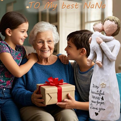 Nana Gifts, Gifts for Nana, Nana Birthday Gift, Hand-Painted Figurine | Happy Birthday Nana, Best Nana Ever Gift for Grandma, Nana Gifts for Christmas Mother's Day, Resin Statue - style: NaNa gifts