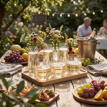 Remerry 48 Pack Stemless Plastic Wine Glasses 9 oz & 12 oz Disposable Champagne Flutes Cups Shatterproof Toasting Cocktail Glasses for Weddings, Bars, Events(Clear Diamond) - style: Clear Diamond