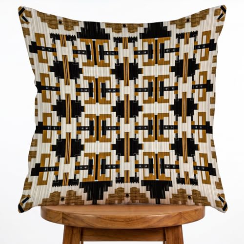 Floral Pillow Cover, Spring Summer Floral Double Sided Printed Throw Pillow Covers Home Decor, Pillowcase Cushion Cover for Bedroom Sofa Farmhouse Living Room, 18x18Inch (Brown-2) - color: Brown-2