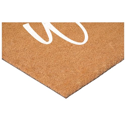 Calloway Mills Cursive Welcome Doormat, White (24" x 36") - color: White, size: 2' x 3' (Rectangular)