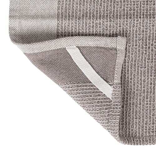 Bloomingville Cotton Waffle Weave Tea Towels (Set of 2), Grey, 2 Count
