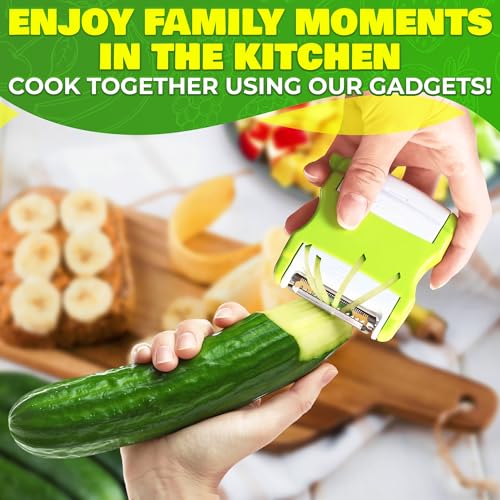 9 Pcs Fruit Slicer Set – Pineapple Corer and Slicer, Watermelon Cutter, Strawberry Huller, Apple Cutter, Avocado, Kiwi Tool and More – Stainless Steel Fruit Cutting Tools for Summer Parties and BBQs