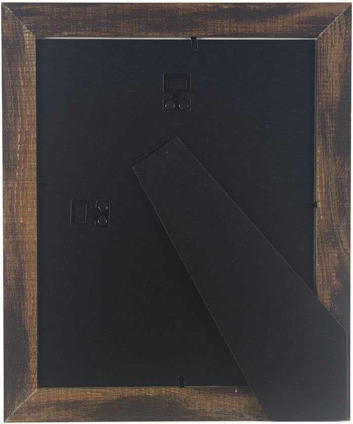 brown 5x7 Picture Frame set of 3,Display 5x7 without Mat or 4x6 with Mat - color: Brown, size: 5x7 inches