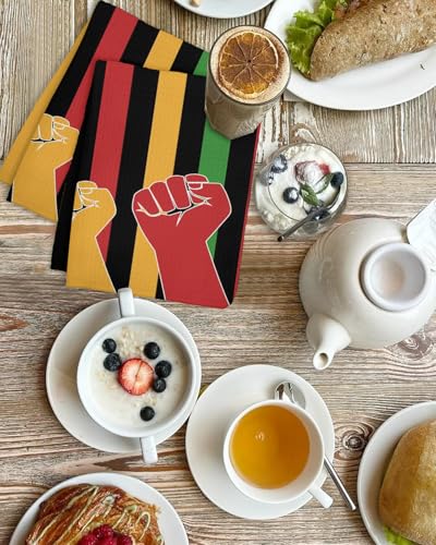 Juneteenth Hand Towels Set, Waffle Weave Kitchen Towels 2 Pieces, Black History Month Flag African American Microfiber Hair Face Bath Tea Towel Absorbent Quick Drying Cleaning Dish Cloths, 15.7"x23.6" - size: 2PCS,15.7"x23.6"