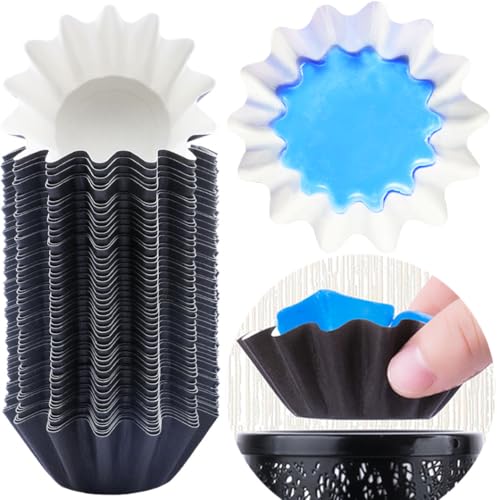 Wax Melt Warmer Liners Reusable & Leakproof Candle Warmer Liners Wax Tray for Scented Wax,Electric Wax Warmers, Plug in Warmers, Candle Warmer,Wax Melter and Wax Burner(Black 50pcs) - color: Black, size: 50PCS