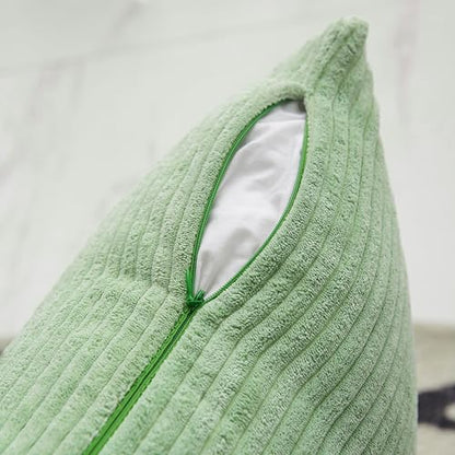 Home Brilliant 16x16 Summer Pillow Covers Set of 2 Small Throw Pillow Covers for Living Room, 40 cm x 40 cm, 16 x 16 Inch, Sage Green - color: Sage Green, size: 16" x 16" (Pack of 2)