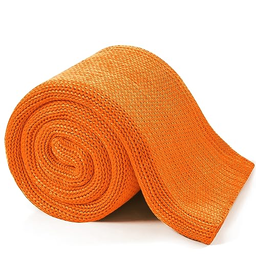 L'AGRATY Knitted Weighted Blanket - 50"x60" 7lbs Cooling Chunky Knit Heavy Blanket for Adults Braided Crochet Throw Thick Cable Yarn Knit Decorative No Beads Evenly Weighted Machine Washable | No Beads Evenly Weighted Machine Washable Chunky Braided Croch