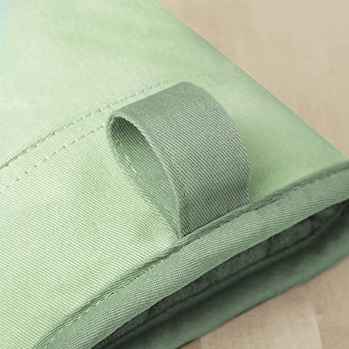KitchenAid Beacon Two-Tone Non-Slip Mini Oven Mitt Set, Pistachio/Graphite Green, 5.5"x8", 2 Piece - color: Pistachio/Graphite Green