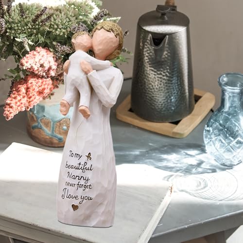 Nanny Gifts for Grandma, Gifts for Nanny, Gift from Grandkids, Sculpted Hand-Painted Figurine - style: Nanny gifts