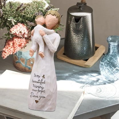 Nanny Gifts for Grandma, Gifts for Nanny, Gift from Grandkids, Sculpted Hand-Painted Figurine - style: Nanny gifts