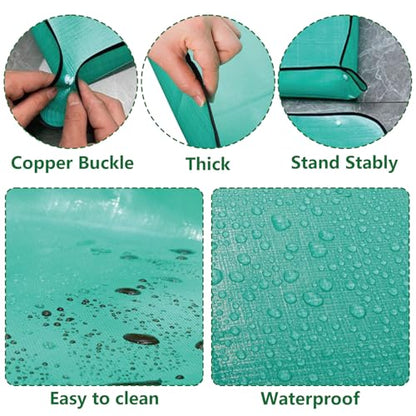 17-Piece Succulent Plant Care Tool Set, 26" and 39.4" Plant Transplanting Mats, Indoor Transplanting Supplies, Including Pot Transplantingg Mat, Mini Gardening Tool Set for Plant Care