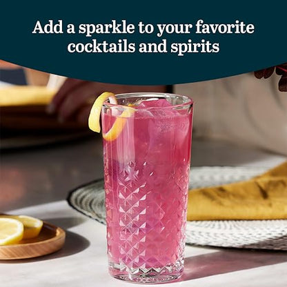 Libbey Carat Tumbler Glasses Set of 4, Faceted 14 oz Drinkware Glasses Set, Dishwasher Safe Tall Drinking Glasses for Cocktails, Soda, and More - color: Carats Tumbler