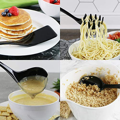 Calypso Basics by Reston Lloyd 6PC Melamine Utensil Holder Set, Rust-Free - color: Gray, size: Utensil Holder Set