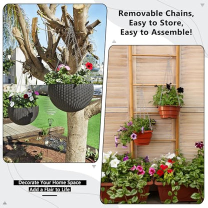 garini 3 Pack, 23 Inch Hanging Baskets Chain, Hanging Chains with Hooks Flower Pot Chain Replacement Plant Hangers for Planters, Bird Feeders and Lanterns(Silver)… - color: Silver, size: 3P