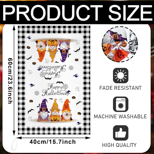 Fourluoo 8 Pcs Gnomes Seasonal Kitchen Towels, Holiday Hand Dish Towels Set Decorative Tea Cloths for Spring 4th in July Christmas Home Kitchen Bathroom Decor, 16 x 24 Inch - style: Gnomes