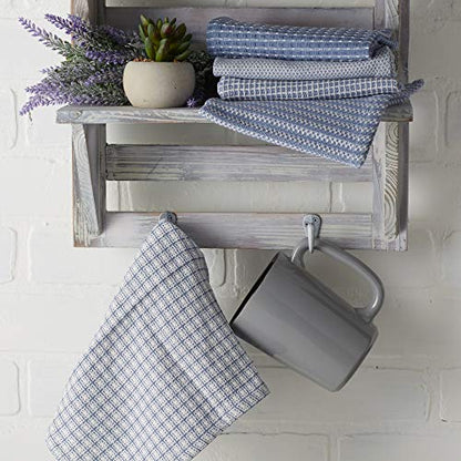 DII Everyday Kitchen Assorted Dishcloth Set of 5, 12x12, Stonewash Blue - color: Stonewash Blue
